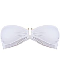 Fisico - Badmode ,Wit ,Microfiber Bandeau Bra - Lyst