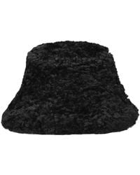 Ted Baker - Accessoires ,Zwart ,Wol Fluffyi Zwarte Hoed Voor Herfst/Winter - Lyst