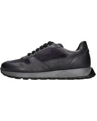 Doucal's - Schoenen ,Zwart ,Suède Sneakers Blauw - Lyst