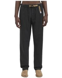 White Sand - Broeken ,Zwart ,Linnen Pantalon Van Lyocell En Linnen - Lyst