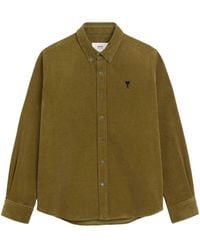 Ami Paris - Bronze Classic Fit Adc Braunes Hemd - Lyst