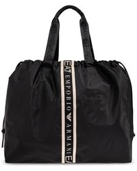 EA7 - Shopper Bag Aus Technischem Gewebe Mit Logo-Band - Lyst