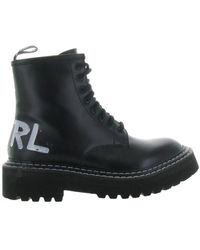 Karl Lagerfeld - Patrol Ii Brush Logo Stiefel - Lyst