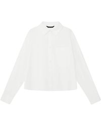 ARMANI EXCHANGE - Overhemden ,Wit ,Katoen Long-Sleeve Shirt - Lyst