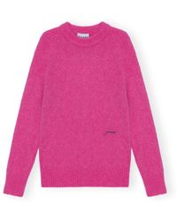 Ganni - Round-Neck Knitwear - Lyst