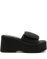 Courreges - Sandalias acolchadas de nylon - Lyst