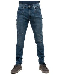 Jeckerson - Slim fit jeans mit ikonischen patches - Lyst