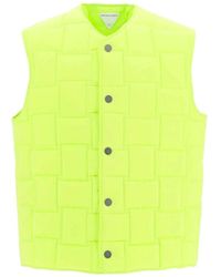 Bottega Veneta - Fluo Nylon Padded Vest - Lyst
