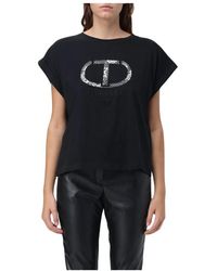 Twin Set - Besticktes oval t-shirt - Lyst