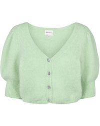 American Dreams - Truien & Vesten ,Groen ,Wol Manda Alpaca Cardigan - Lyst