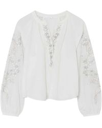 GUSTAV - Overhemden ,Wit ,Top Lange Mouw 60653 Annsofie - Lyst