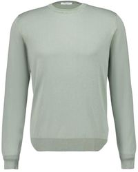 Boglioli - Hoodies & Sweatvesten ,Groen ,Katoen Sage Katoen Crew-Neck Jumper - Lyst
