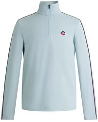 Fusalp - Tops ,Blauw ,Polyester Mario Thermal Layer - Lyst