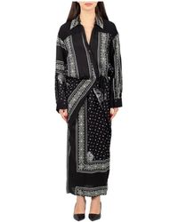 Pinko - Kleedjes ,Zwart ,Polyester Elegante Jurk - Lyst