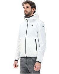 Blauer - Weiße Windjacke Frühling Sommer - Lyst