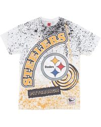 Mitchell & Ness - Tops ,Veelkleurig ,Katoen Pittsburgh Steelers Nfl Team Tee - Lyst