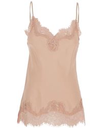Gold Hawk - Silk Lace Razorback Cami - Lyst