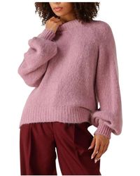 Notre-v - Truien & Vesten ,Roze ,Nv-Entia Gebreide Trui - Lyst