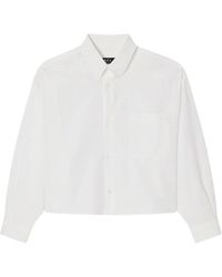 A.P.C. - Sophia Cropped Shirt - Lyst