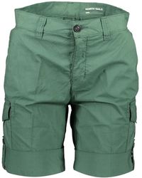 North Sails - Groene Bermuda Shorts Met Contrastdetails - Lyst