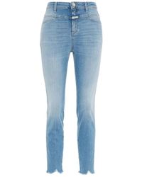 Closed - Cropped jeans mit smiley-tasche - Lyst