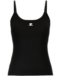 Courreges - Reedition Rib Knit Tank Top - Lyst