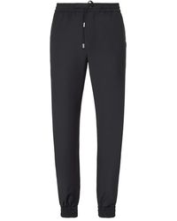 Philipp Plein - Broeken ,Blauw ,Wol Wollen Joggingbroek - Lyst