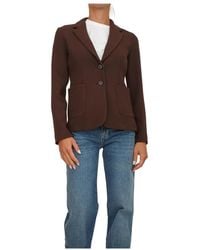 Marella - Jassen ,Bruin ,Polyester Bruine Jas Met Polyester En Viscose - Lyst
