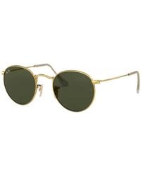 Ray-Ban - Rb3447 metallo tondo - Lyst