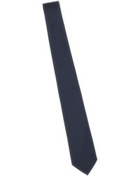 Tagliatore - Accessoires ,Blauw ,Satijn Satijnen Stropdas - Lyst