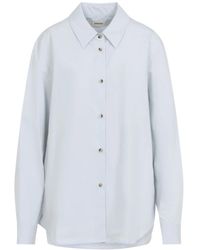 KHAITE - Blaues Damenoberteil Aw25 - Lyst