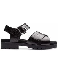 Clarks - Flat Sandals - Lyst