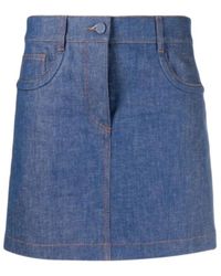 Fendi - Denim Skirts - Lyst