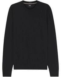 BOSS - Round-Neck Knitwear - Lyst