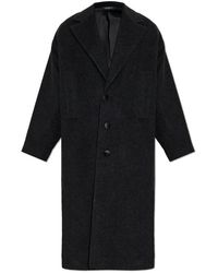 Dolce & Gabbana - Jassen ,Grijs ,Wol Wollen Jas - Lyst