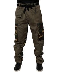 Dolce & Gabbana - Patchwork Camouflage Cargohose - Lyst