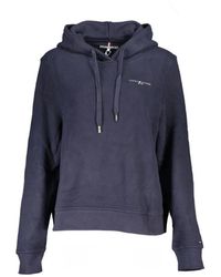 Tommy Hilfiger - Hoodies & Sweatvesten ,Blauw ,Katoen Blauwe Katoenen Trui - Lyst