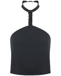 FEDERICA TOSI - Top Met Open Rug En V-Hals - Lyst