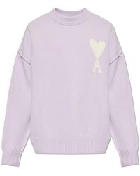 Ami Paris - Round-Neck Knitwear - Lyst