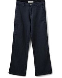 Sofie Schnoor - Marineblaue Straight-Leg Hose Mit Seitentasche - Lyst