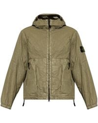Stone Island - Jassen ,Groen ,Nylon -Look Nylon Panama-Tc Jacket - Lyst