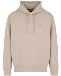 Armani - Hoodie mit kleinem logo - Lyst