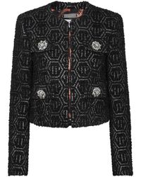 Philipp Plein - Tweed Jacket Monogram - Lyst