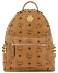 MCM - Tassen ,Bruin ,Katoen Stark Side Studs Rugzak - Lyst