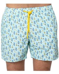 MC2 Saint Barth - Badmode ,Blauw ,Blauwe Tonic Water Zwembroek - Lyst