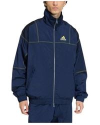 adidas - Fitness ,Blauw ,Eqt Tt Irdscnt Sweatshirt - Lyst