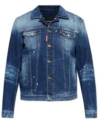 DSquared² - Denim Jack Met Vintage Effect - Lyst