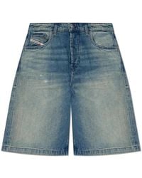 DIESEL - Denim Shorts - Lyst