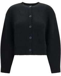 Loulou de Saison - Truien & Vesten ,Zwart ,Wol Remus Oversized Cardigan - Lyst