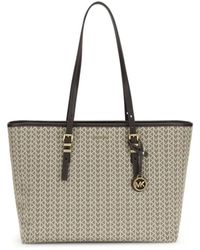 Michael Kors - Quinn Jacquard Logo Tote Tasche - Lyst